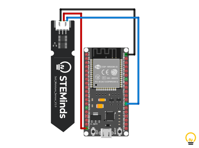 ESP32 soil moisture sensor